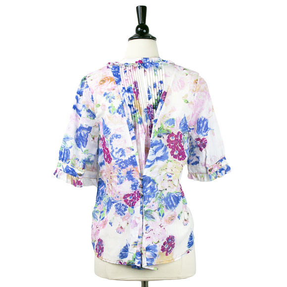 ARATTA Maya Floral Print Pintuck Back Top - Picture 3 of 4